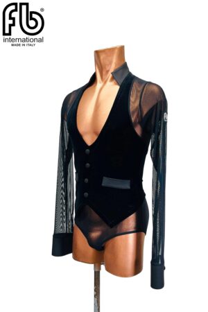 Camicia uomo con gilet attaccato